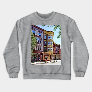 Jim Thorpe PA - Shops Along Broadway Crewneck Sweatshirt